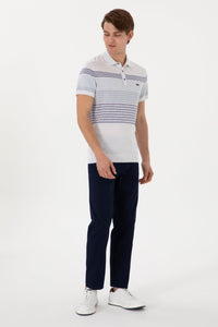 Woven casual trouser CARLOS NAVY BLUE