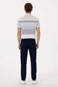 Woven casual trouser CARLOS NAVY BLUE