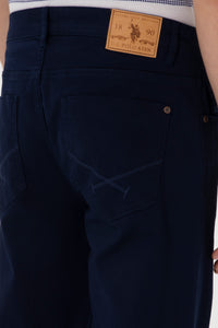 Woven casual trouser CARLOS NAVY BLUE