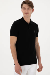 Knitted t-shirt RAHAL BLACK