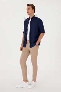 CHEMISE HOMME EX-LINO NAVY-BLUE