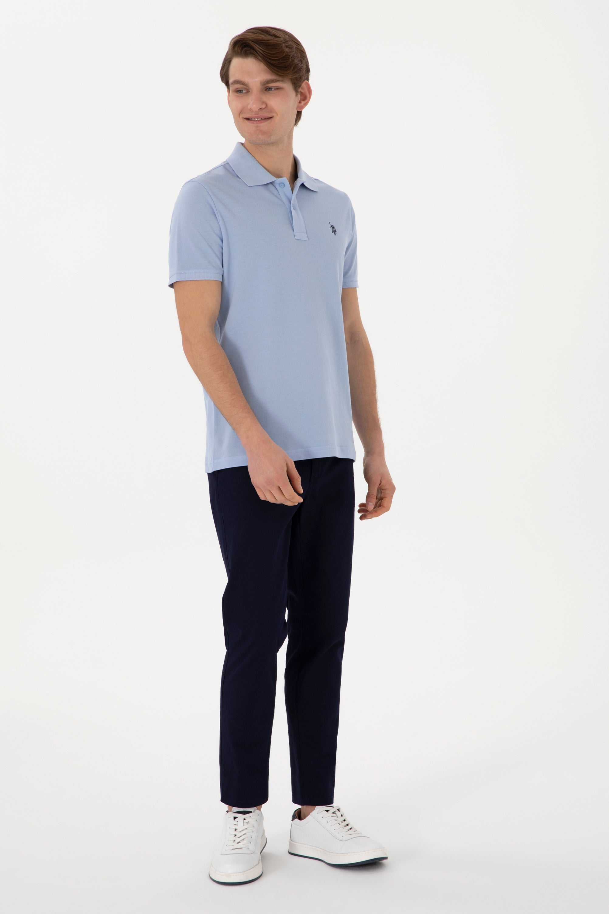 Woven casual trouser LUIS NAVY BLUE