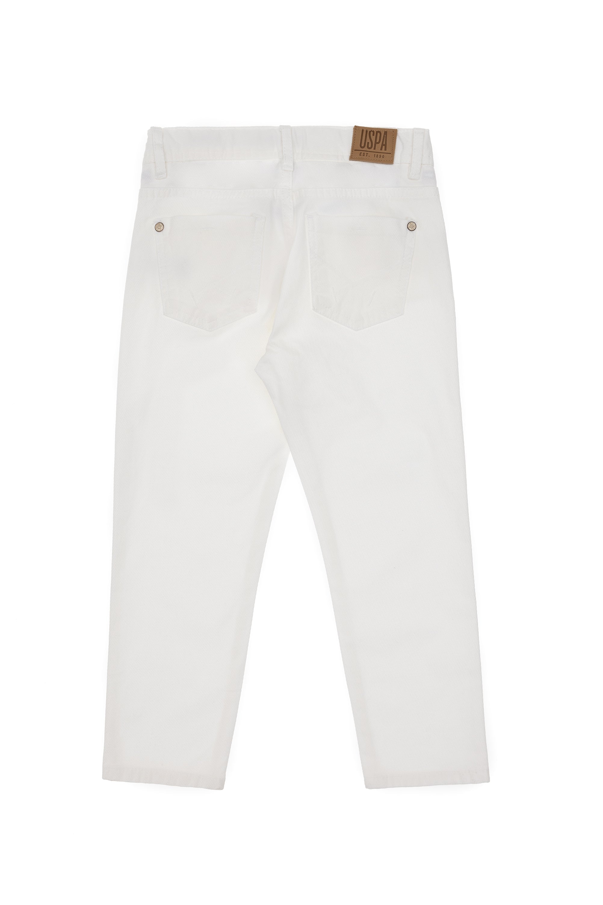 Woven casual trouser MICHESKIDS WHITE