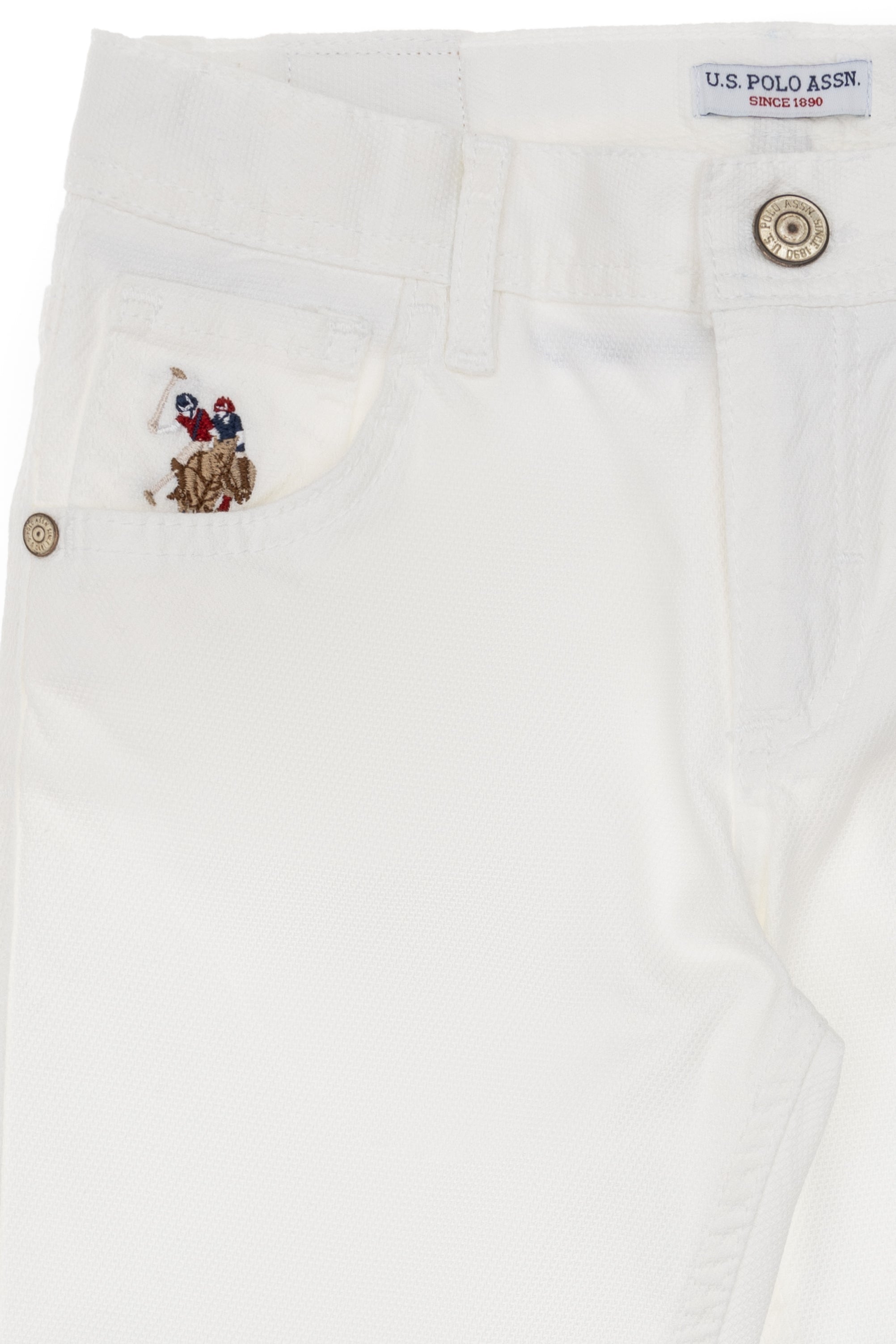Woven casual trouser MICHESKIDS WHITE