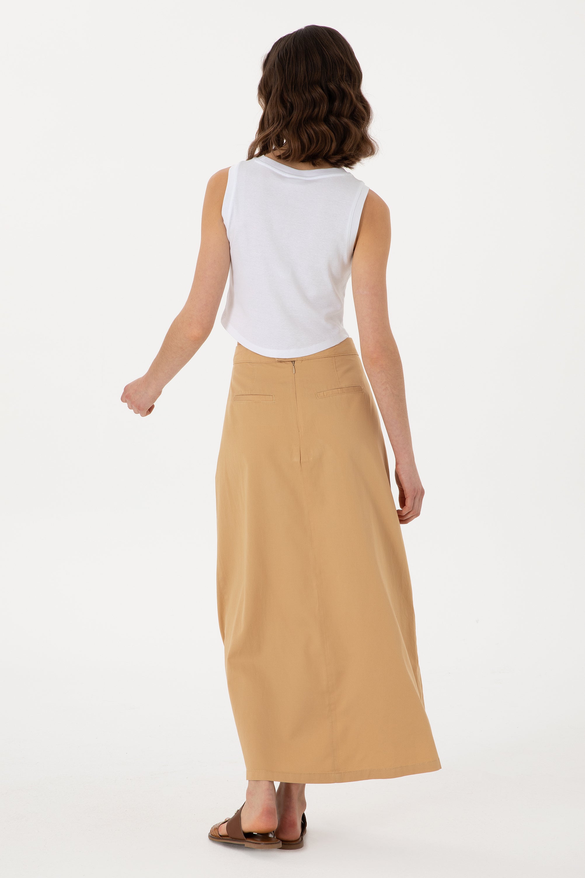 Casual skirt LUNET CAMEL
