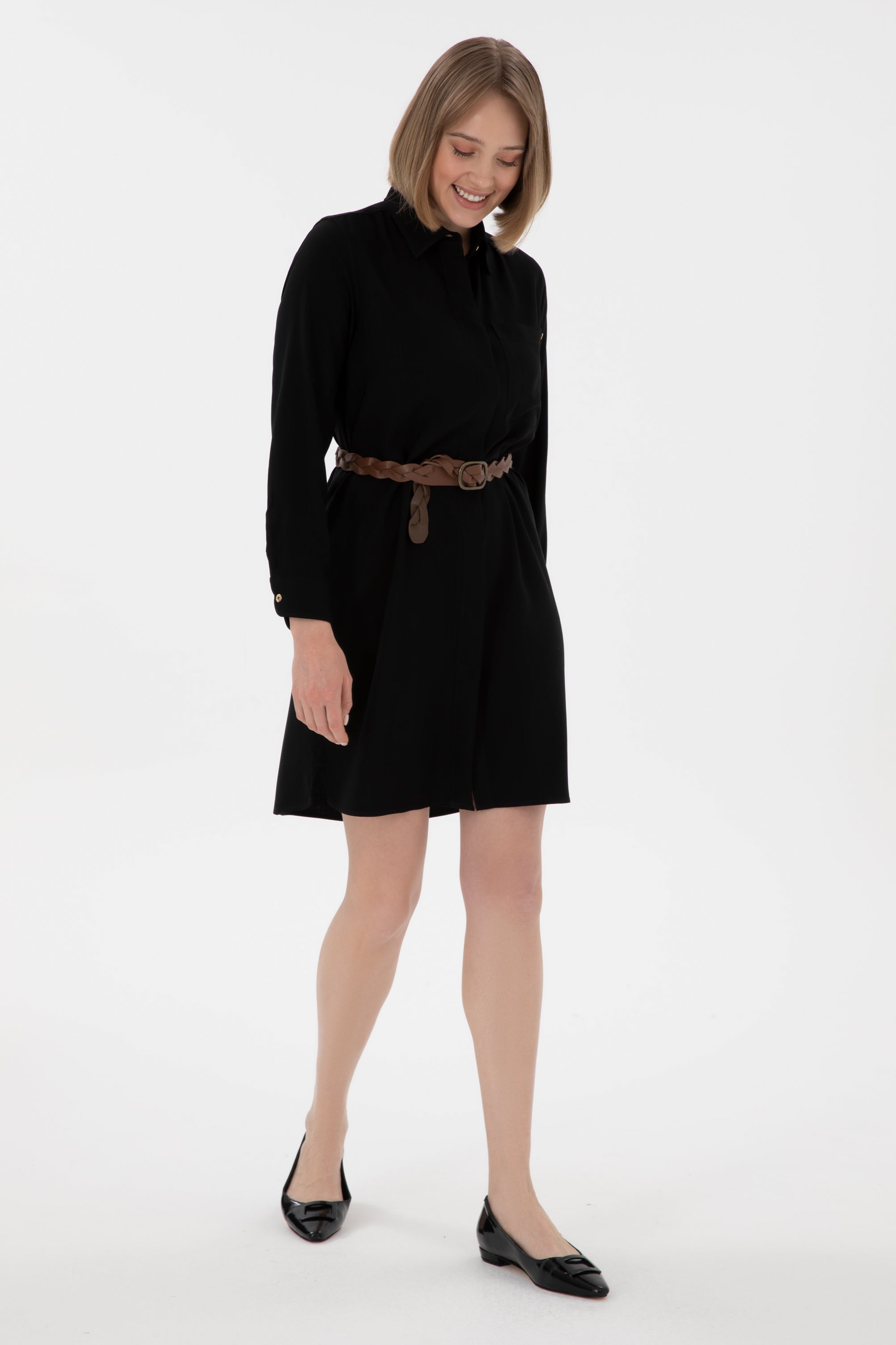 Woven Dress SIHOP BLACK