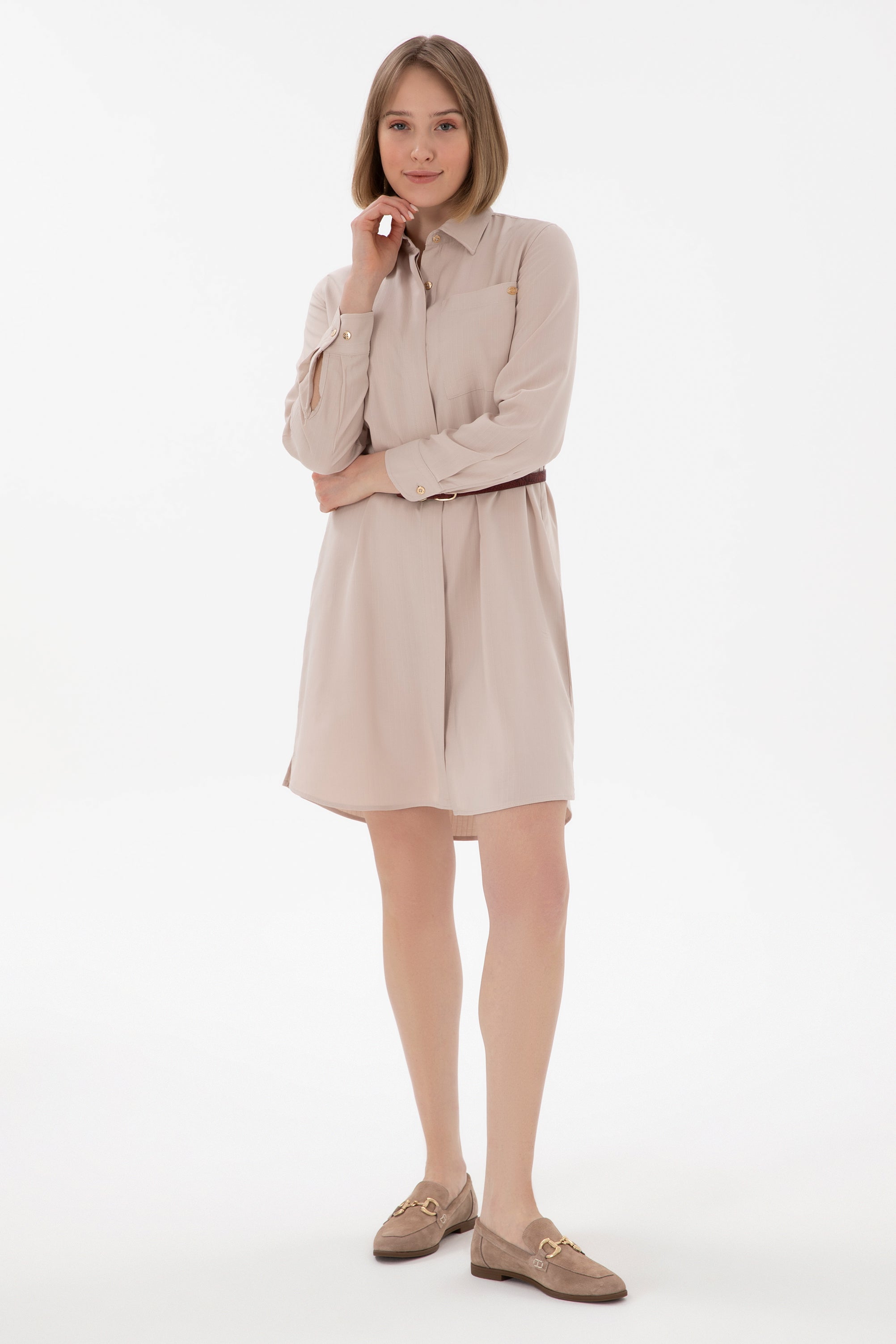 Woven Dress SIHOP SAND