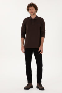 SWEAT-SHIRT HOMME GTP01 BROWN DARK