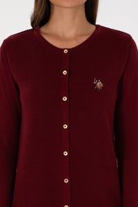 CARDIGAN FEMME CATINE BURGUBDY