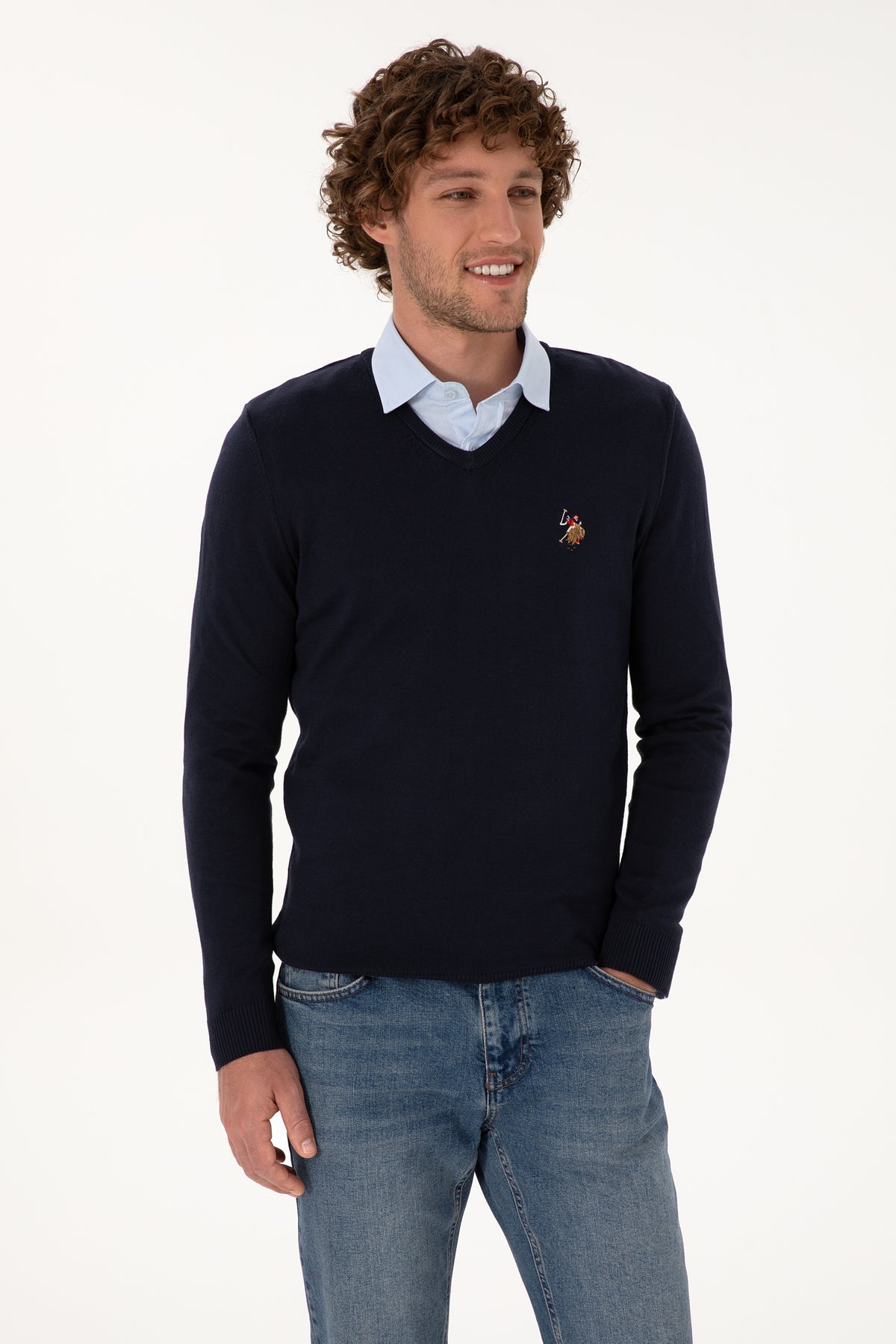 PULL HOMME TD03 NAVY BLUE