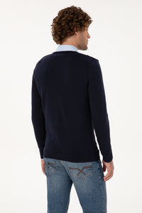PULL HOMME TD03 NAVY BLUE