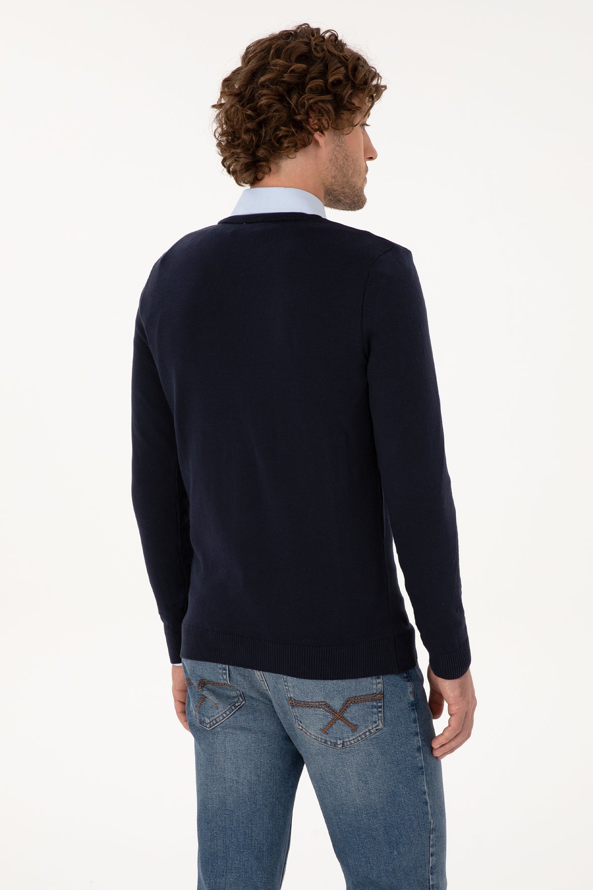 PULL HOMME TD03 NAVY BLUE