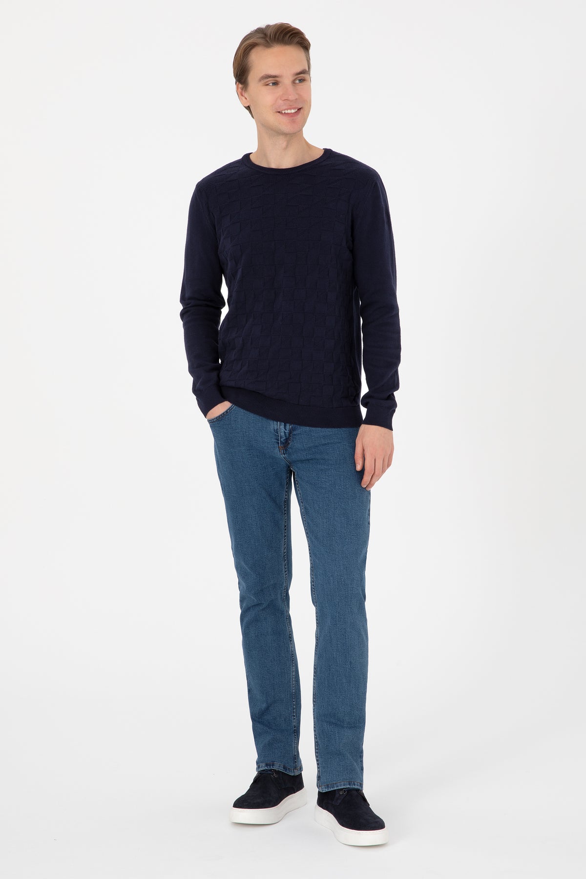 PULL HOMME TCP01 NAVY BLUE