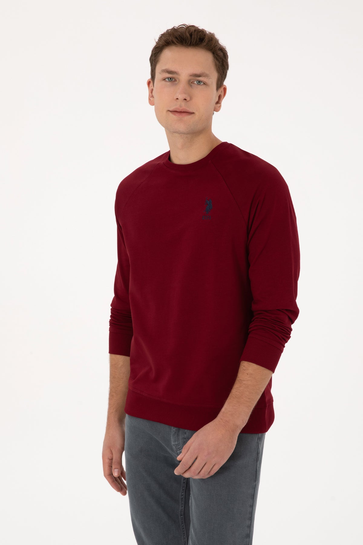 SWEAT-SHIRT  HOMME GERARDO BURGUNDY