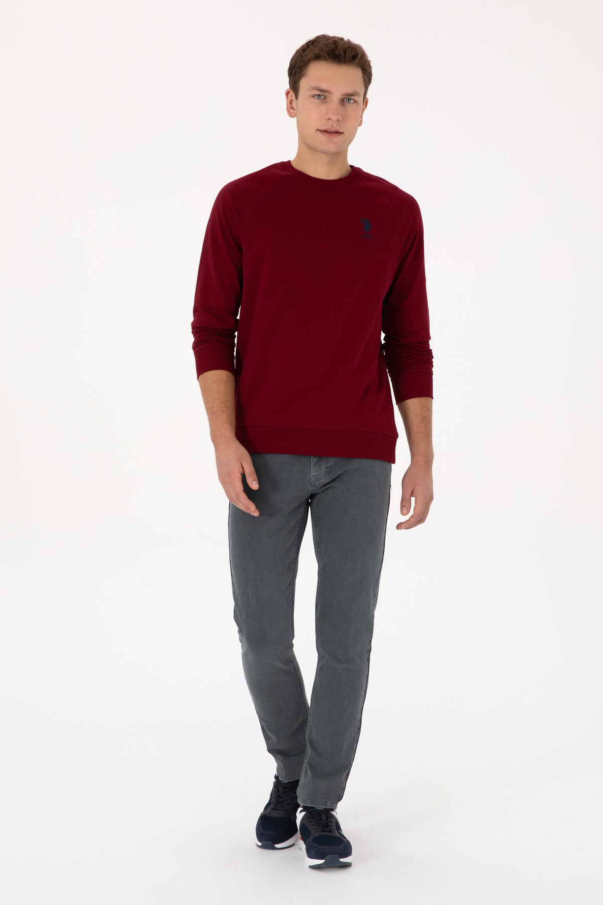 SWEAT-SHIRT  HOMME GERARDO BURGUNDY