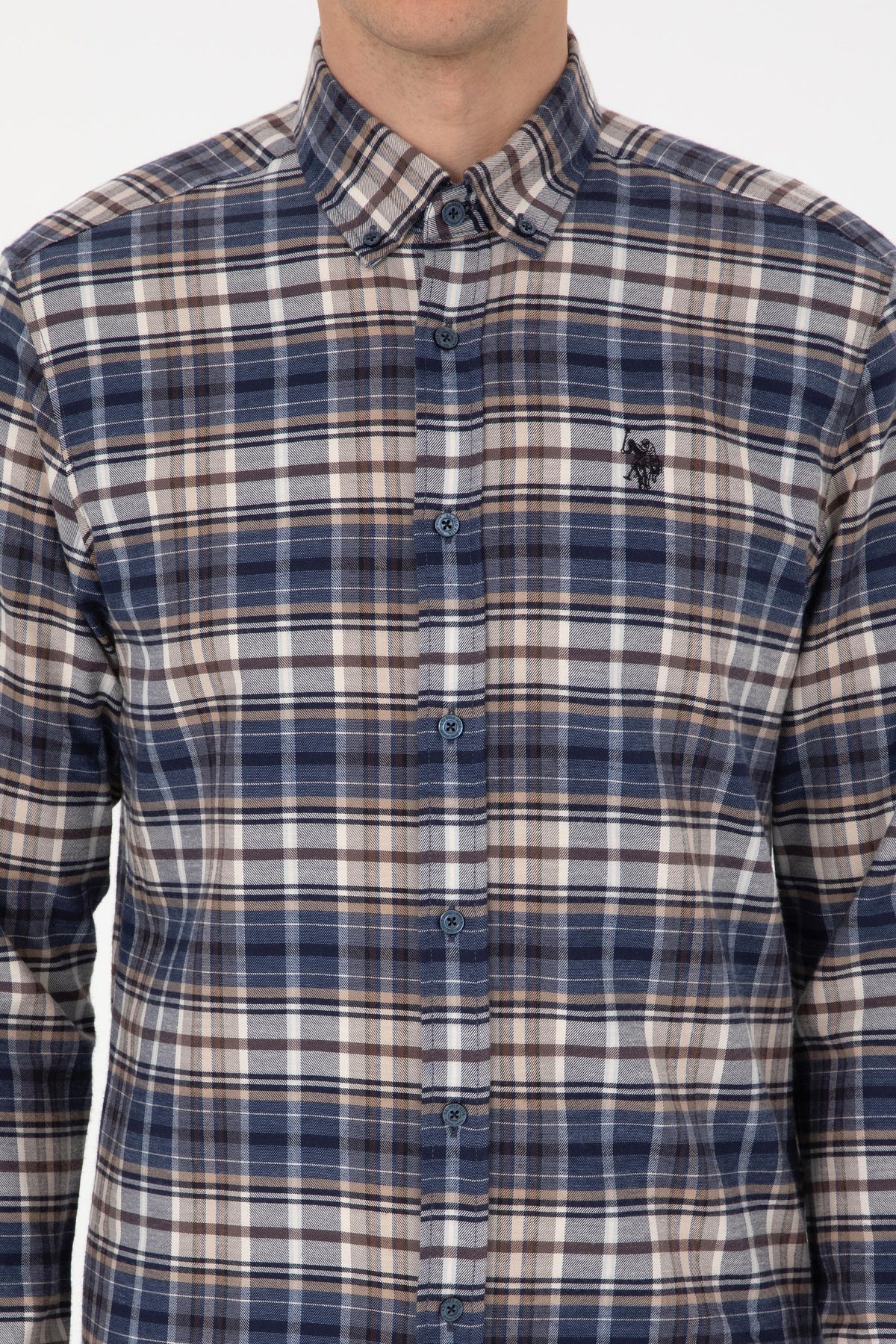 CHEMISE HOMME FASLE BLEU MARINE CLAIR