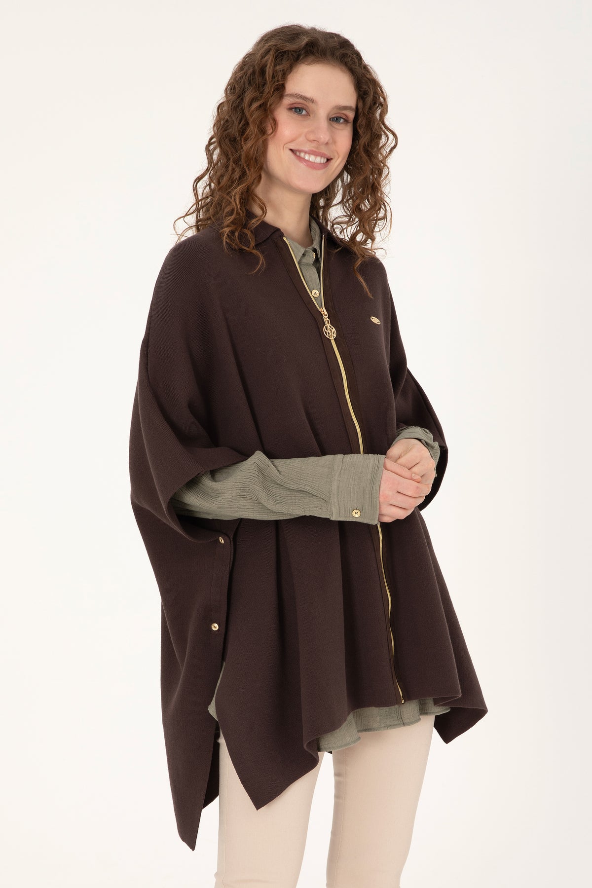 CARDIGAN FEMME ENCOY BROWN DARK