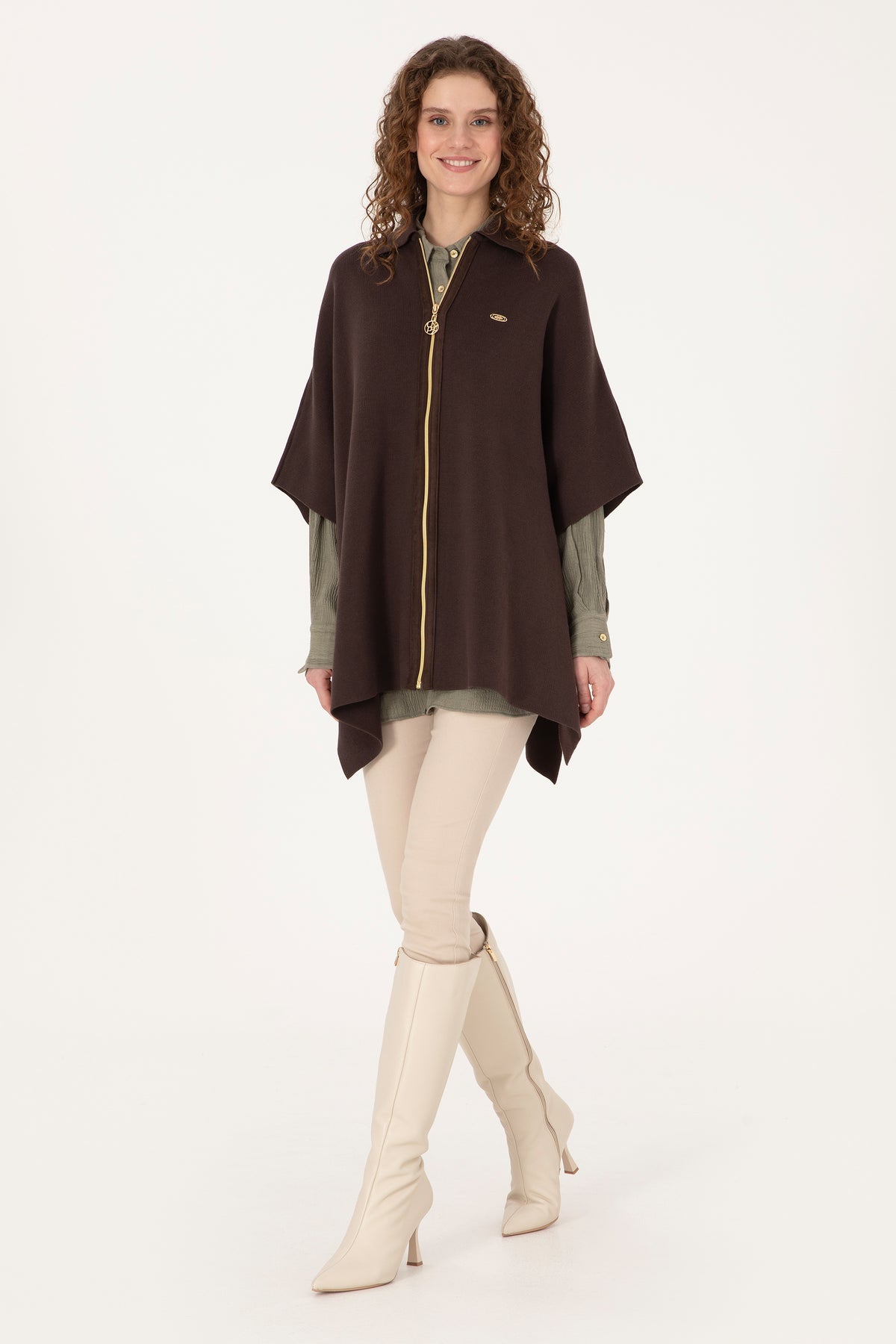 CARDIGAN FEMME ENCOY BROWN DARK