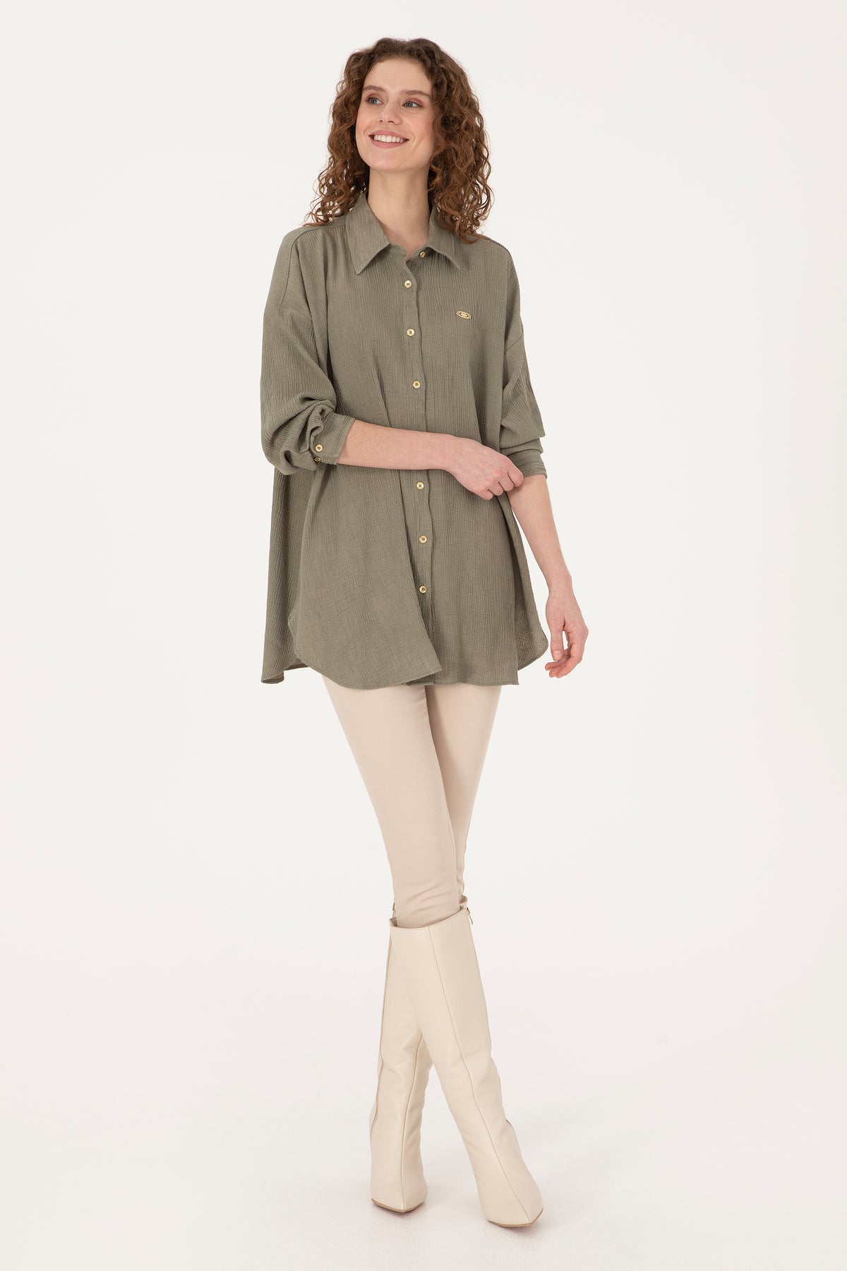 CHEMISE FEMME VESNA-TNK GREEN LIGHTE