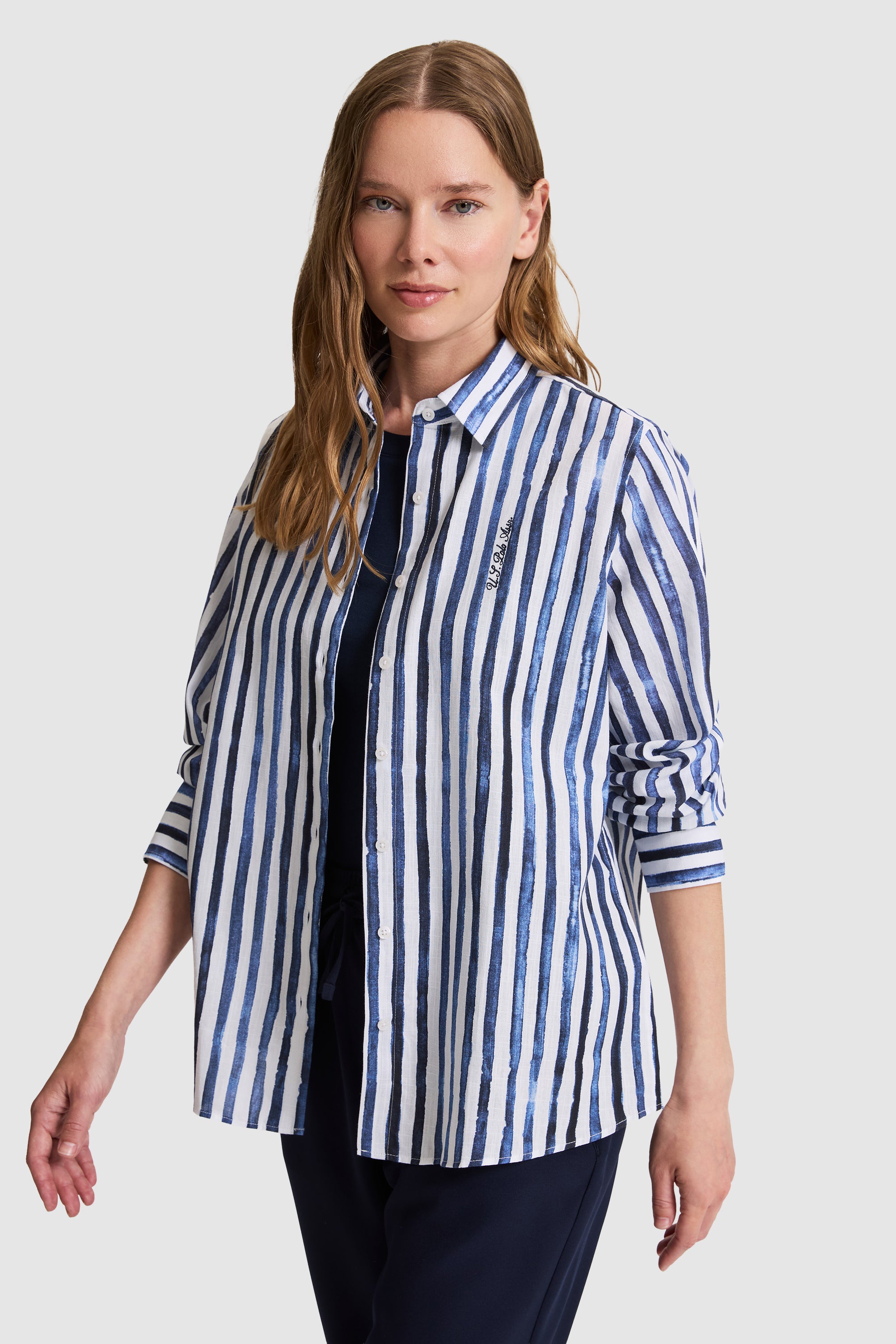 CHEMISE FEMME BUCCI NAVY-BLUE
