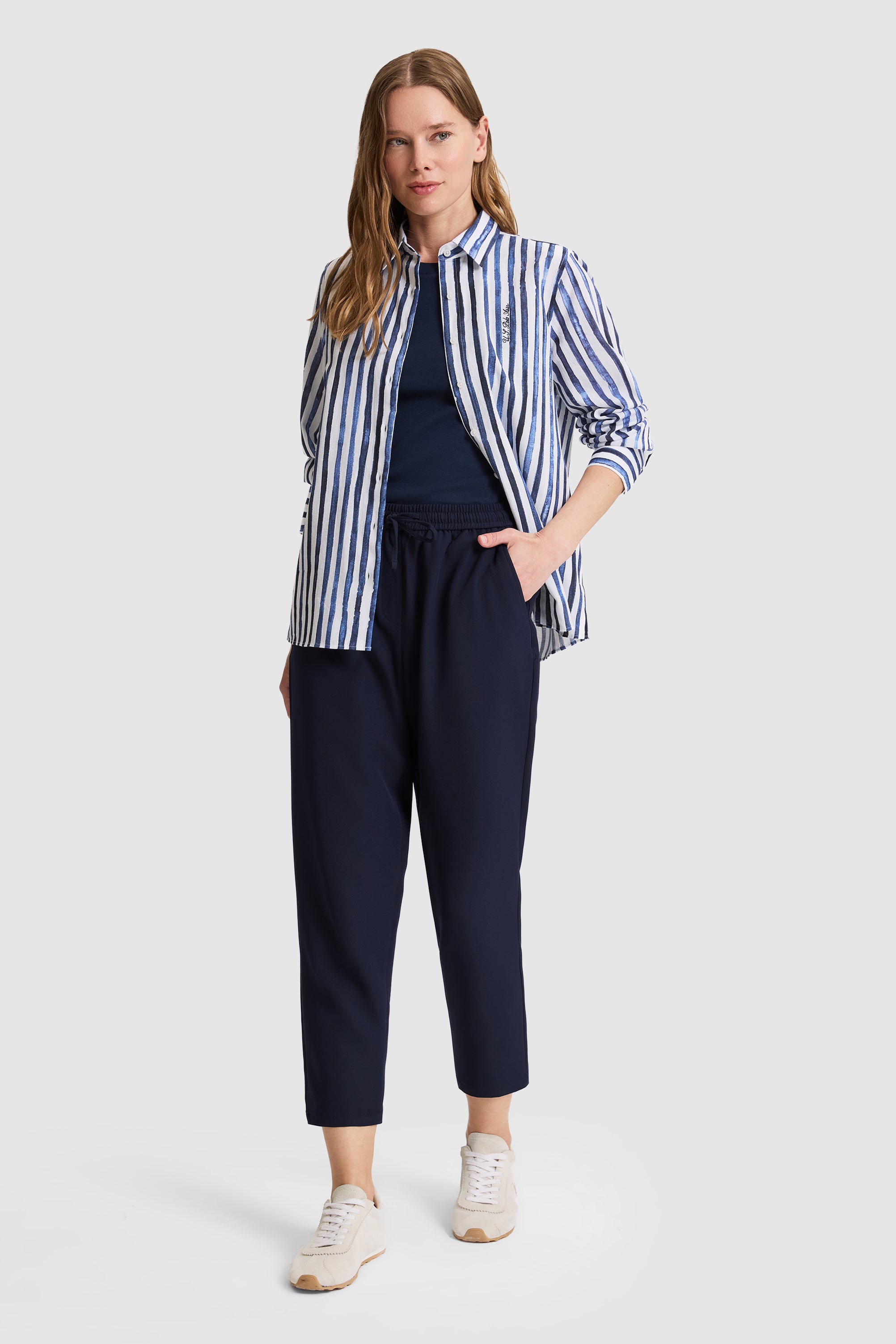 CHEMISE FEMME BUCCI NAVY-BLUE
