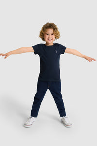 T-SHIRT GARCON GTS01KIDS NAVY-BLUE