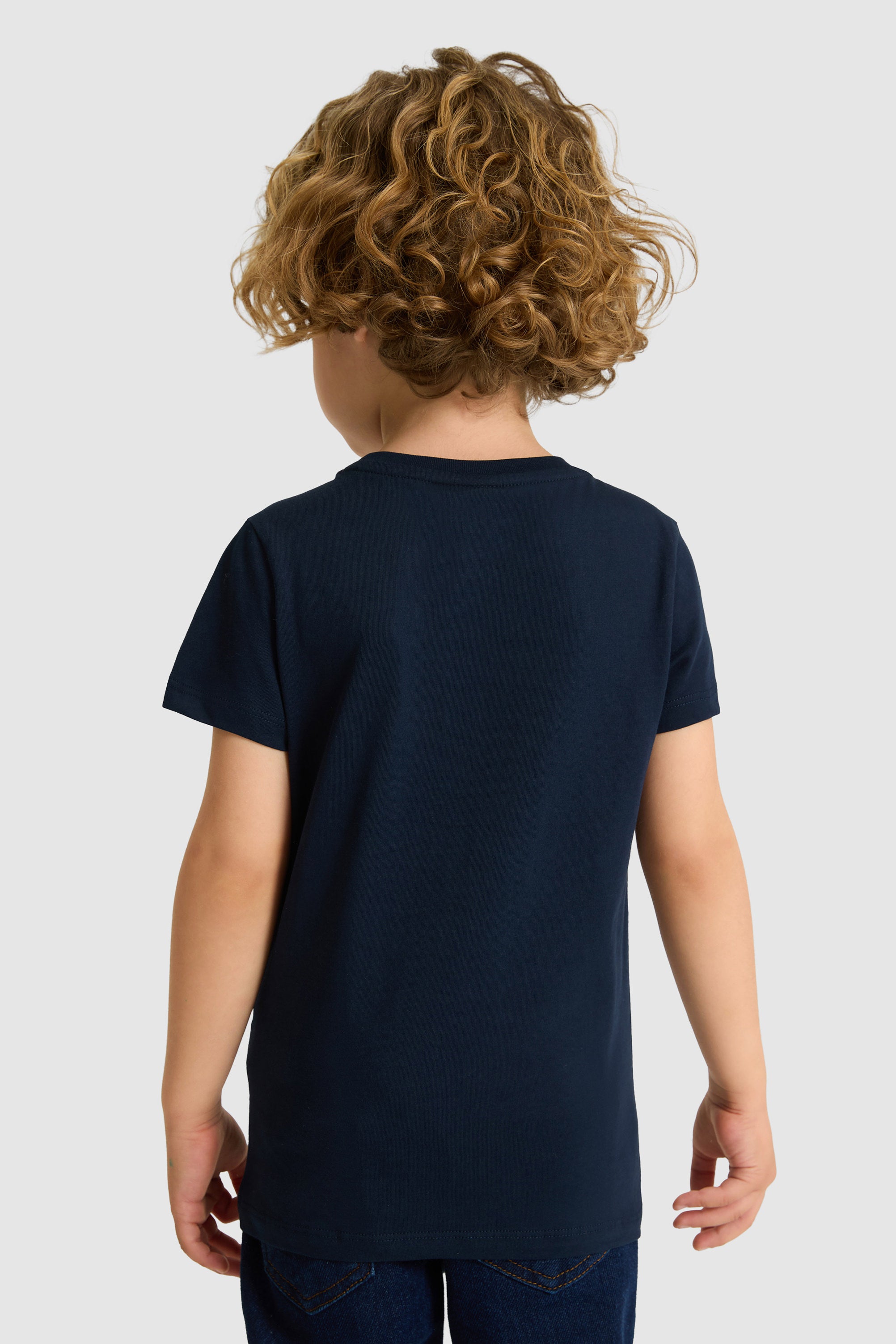 T-SHIRT GARCON GTS01KIDS NAVY-BLUE