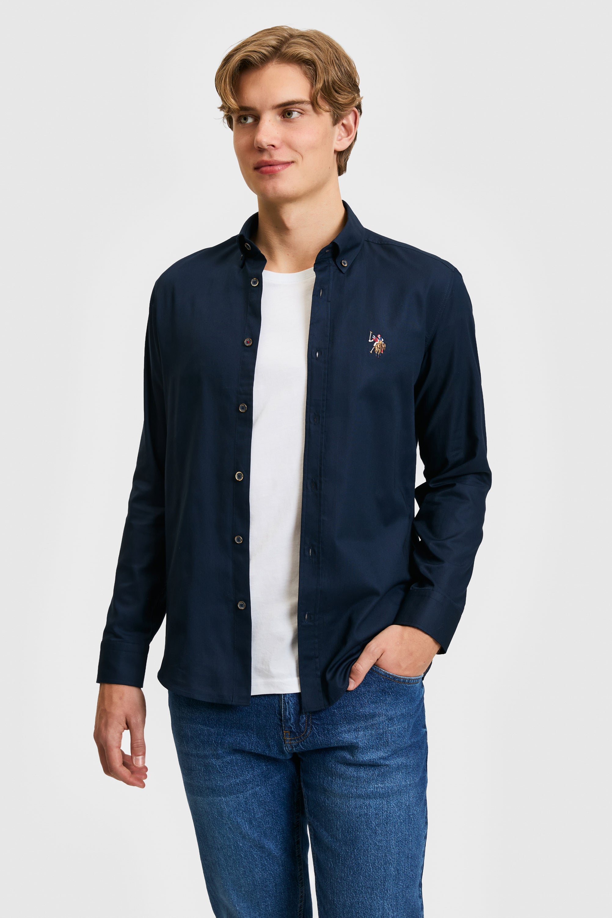 CHEMISE HOMME CEDCOLOR NAVY-BLUE