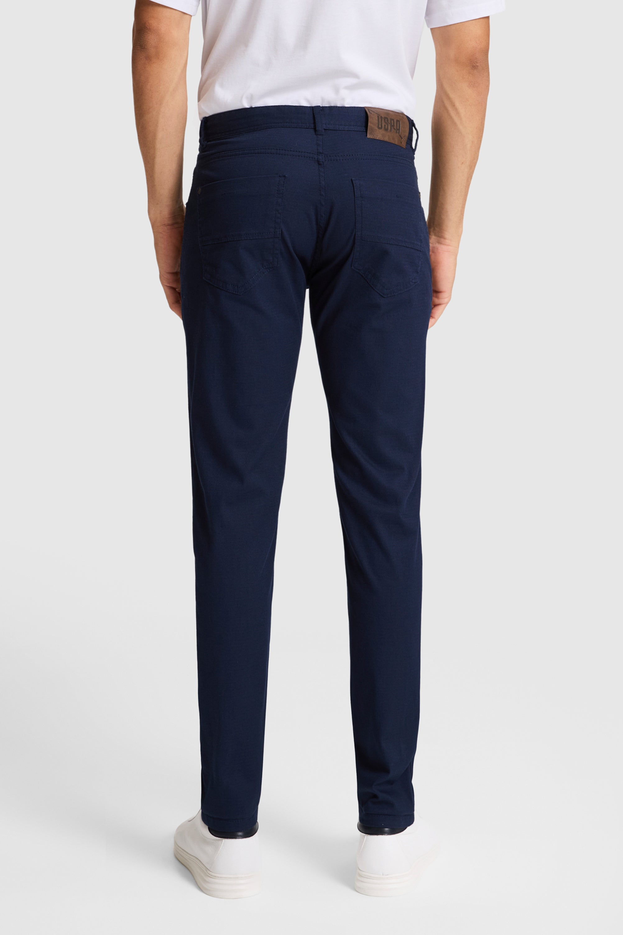 PANTALON CHINOS BASIC HOMME MICHES NAVY-BLUE