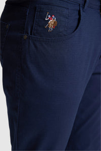 PANTALON CHINOS BASIC HOMME MICHES NAVY-BLUE