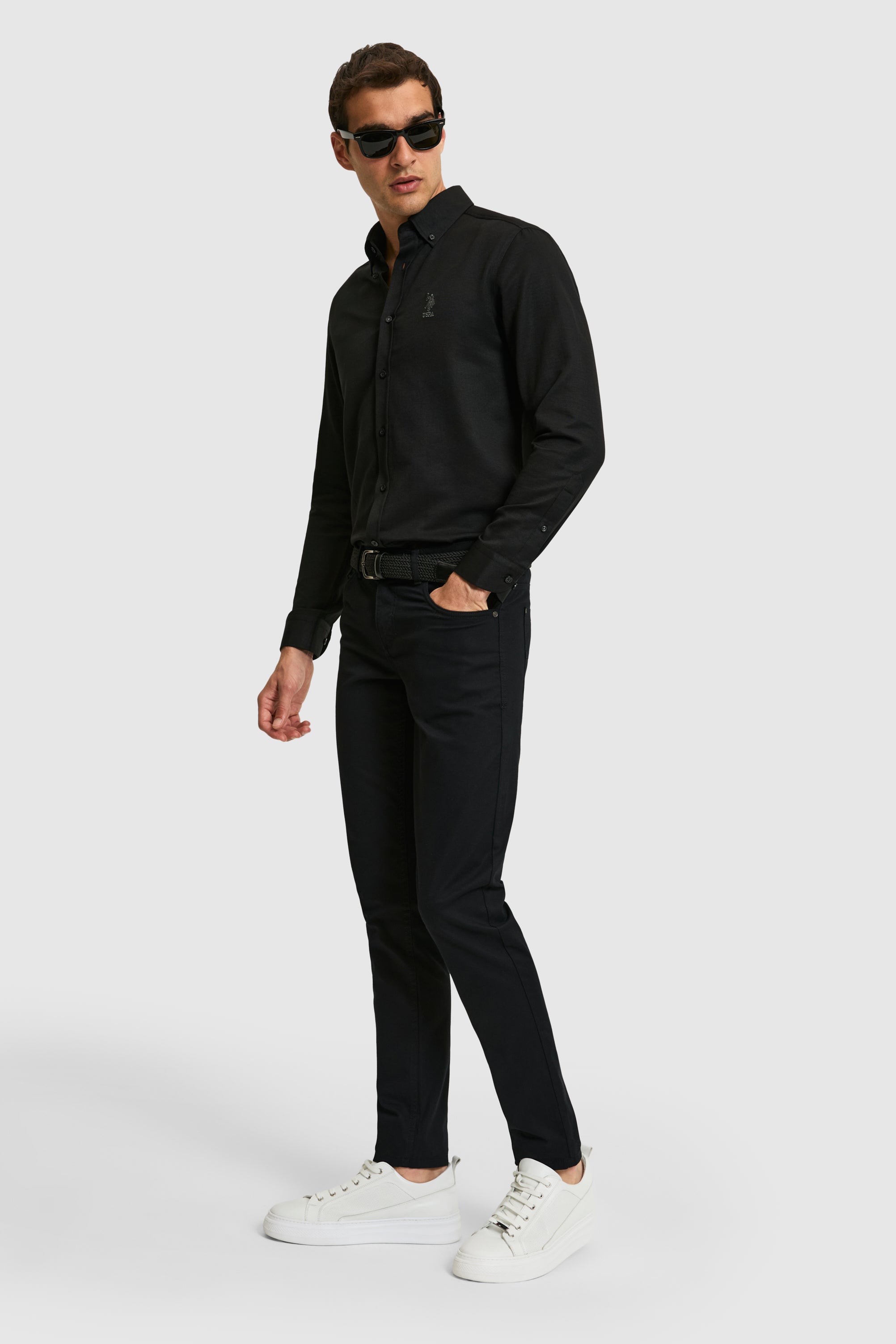 PANTALON CHINOS BASIC HOMME MICHES BLACK