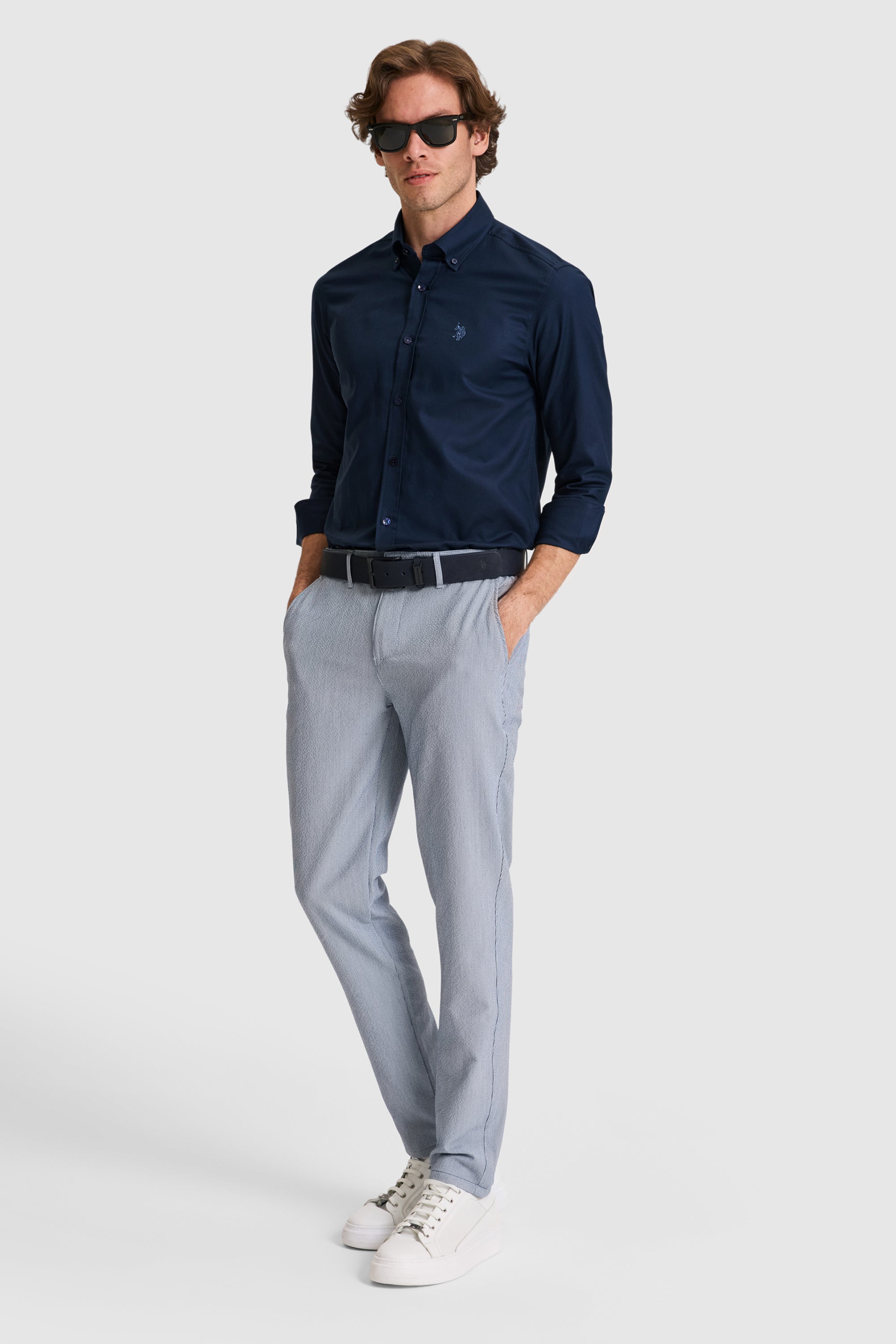 PANTALON CHINOS HOMME SEMON NAVY BLUE