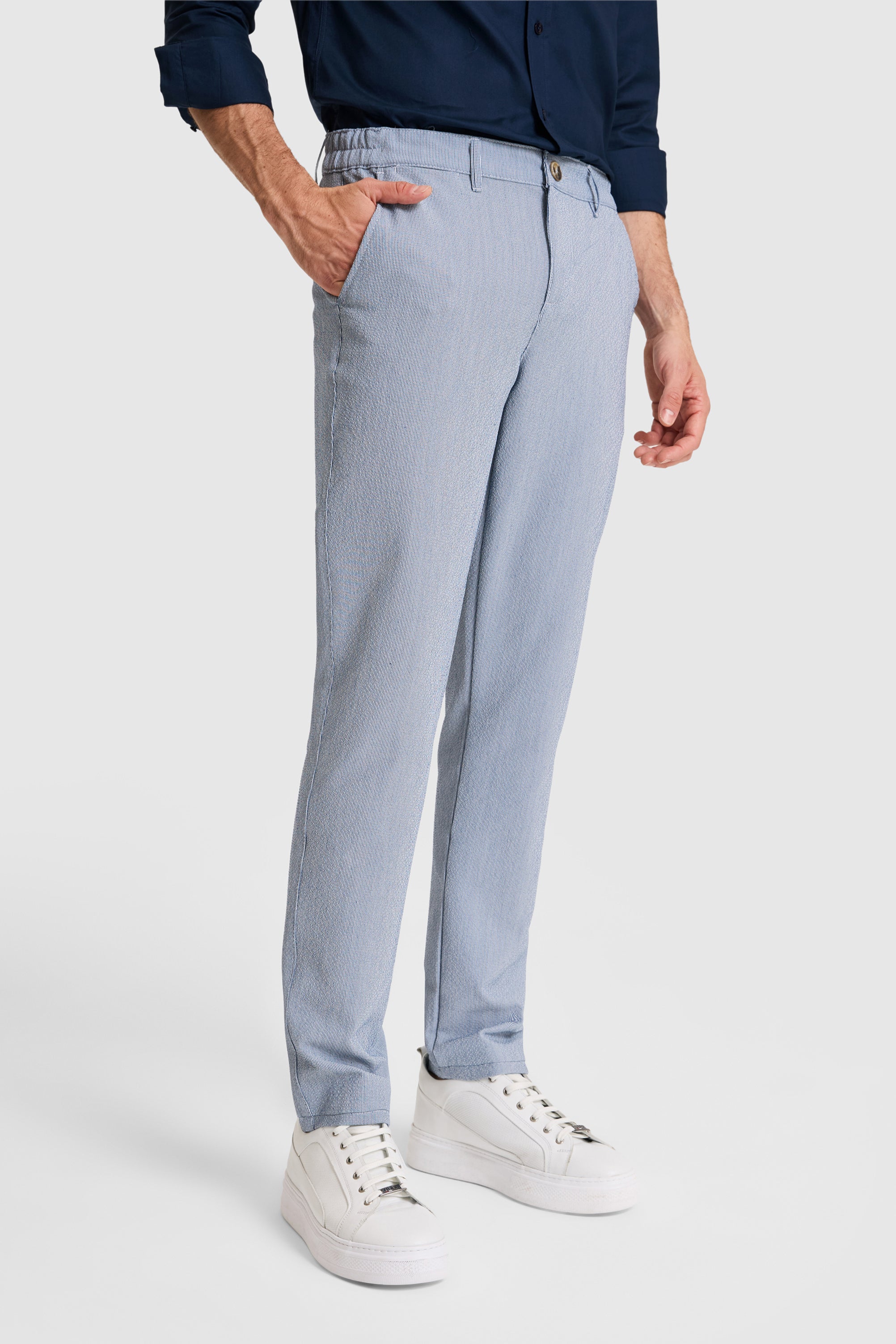 PANTALON CHINOS HOMME SEMON NAVY BLUE