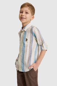 CHEMISE GARÇON LEBIKIDS BROWN CAMEL