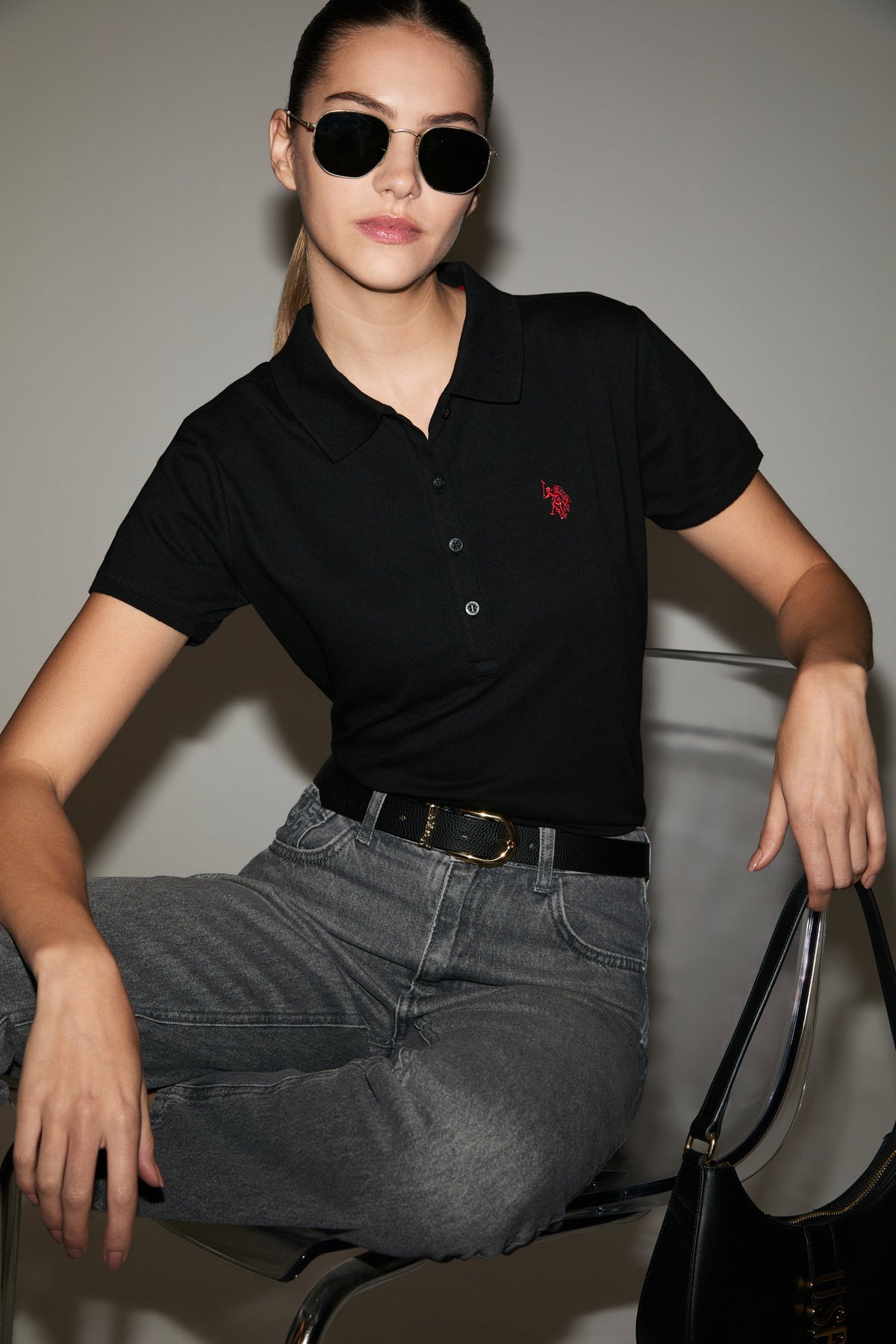 T SHIRT GTP Femme BLACK