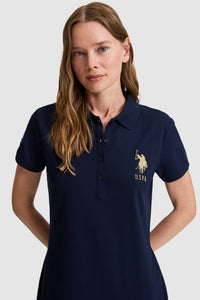 ROBE FEMME MTS022-075 NAVY BLUE