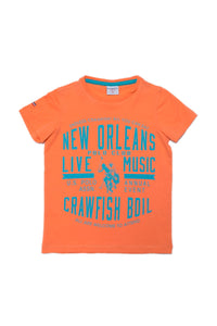 T-shirt garçon ATEMU ORANGE