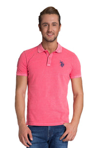 T-shirt POLO homme TJ01I PINK FUSHIA