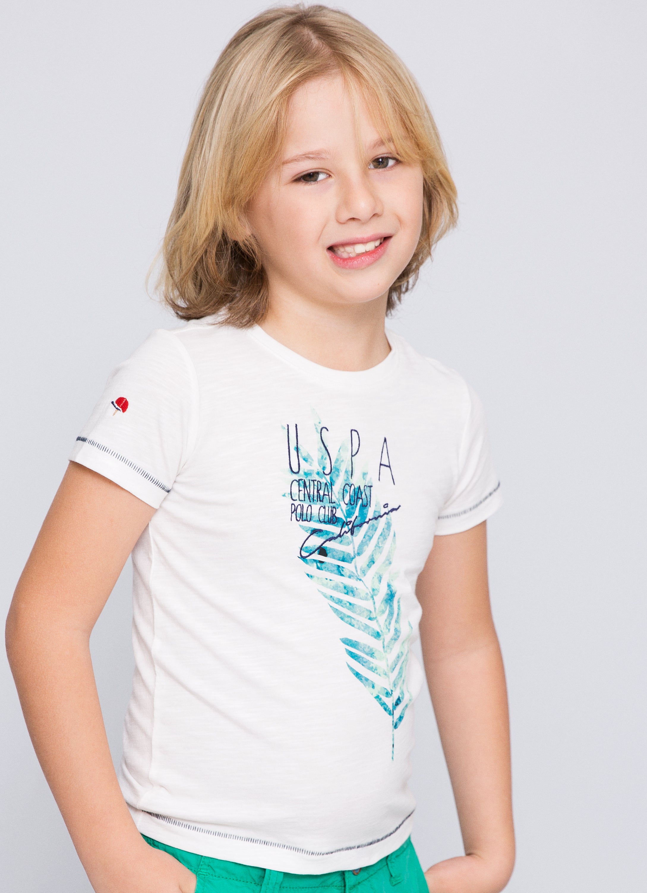 T-shirt garçon LUDO ECRU