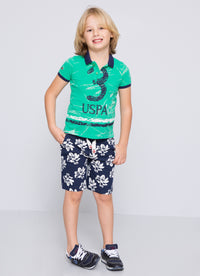 T-shirt garçon TEDDY GREEN