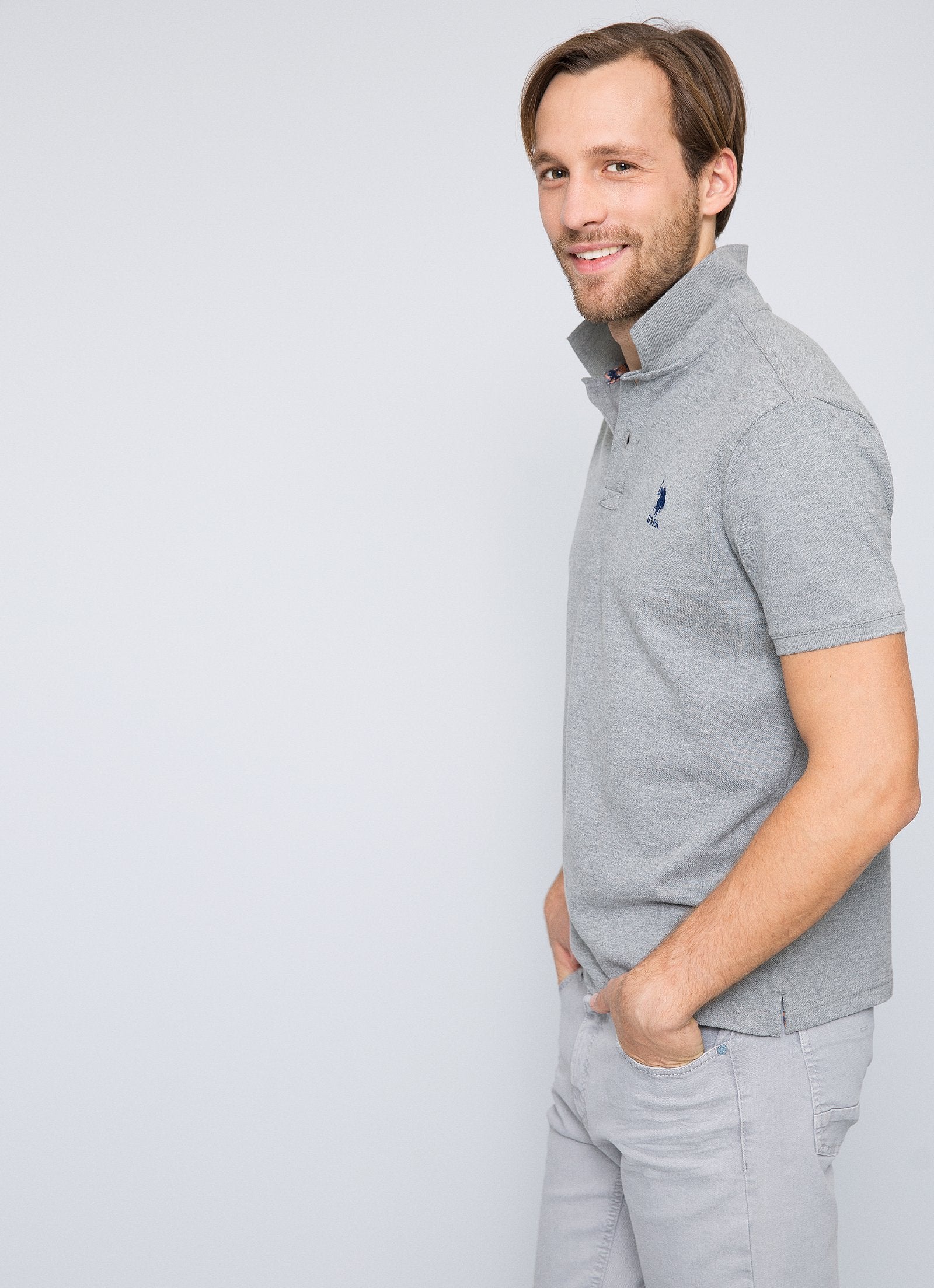 T-shirt POLO homme TP04I MELANGE GREY