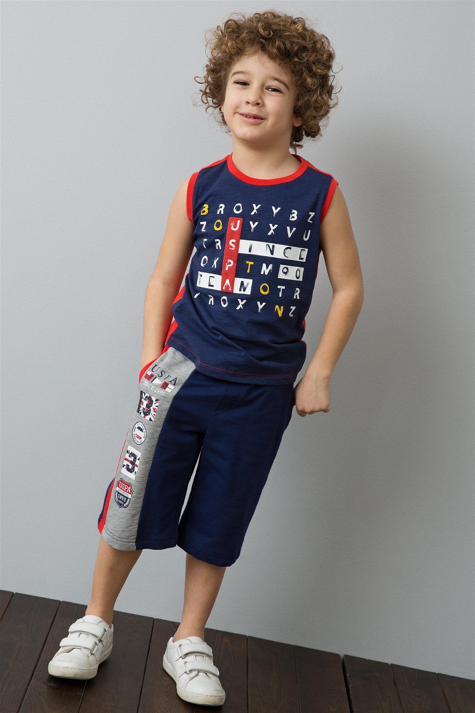T-shirt garçon TARANTO NAVY-BLUE