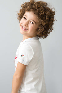T-shirt garçon SISAMKIDS WHITE