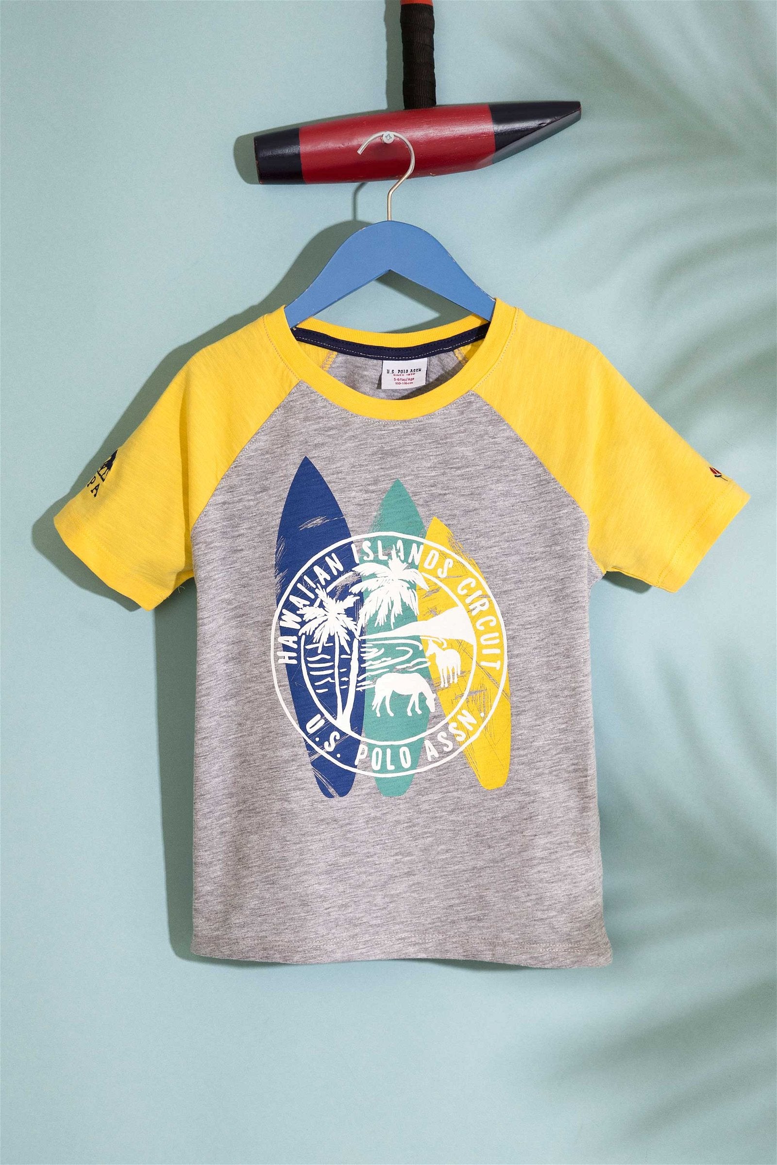 T-shirt garçon MESSINA MELANGE-GREY