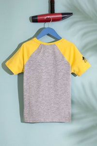 T-shirt garçon MESSINA MELANGE-GREY