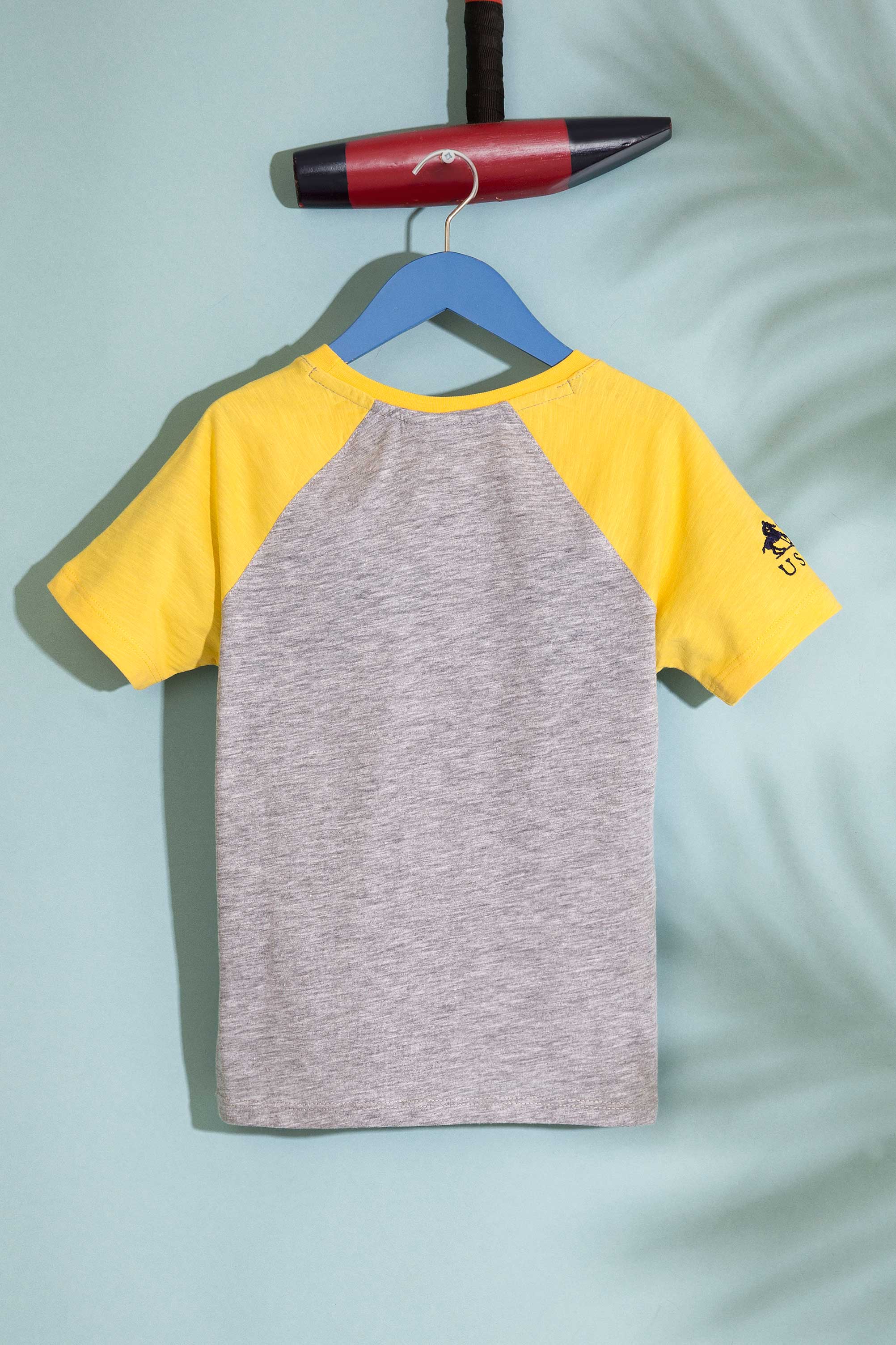 T-shirt garçon MESSINA MELANGE-GREY