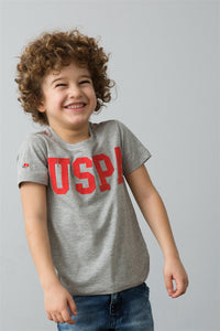 T-shirt garçon GEARTKIDSI MELANGE-GREY