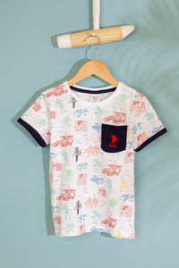 T-shirt garçon HOUNSLOW WHITE