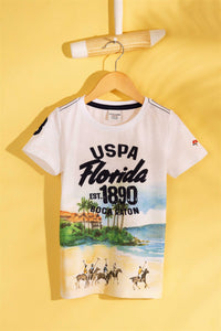 T-shirt garçon PINNER WHITE