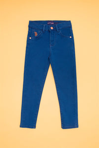 PANTALON FILLE RC-ISSYKIDS BLUE LIGHT